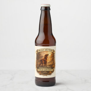 Rótulo Para Garrafa De Cerveja Setter Irlandês