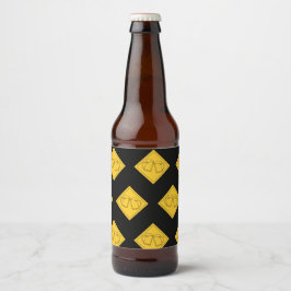 Rótulo Para Garrafa De Cerveja Sinal de Amantes de Cerveja