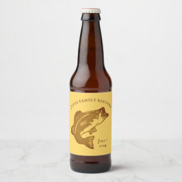 Rótulo Para Garrafa De Cerveja Sindicato da Família Fish Fry