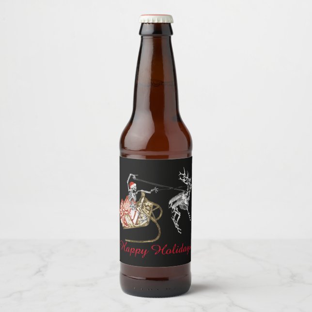 Rótulo Para Garrafa De Cerveja Skelesanta (Frente)