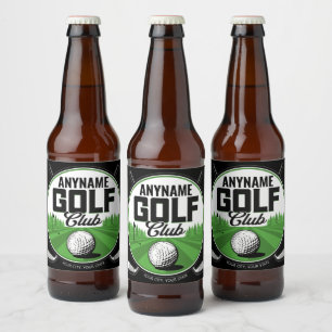 Rótulo Para Garrafa De Cerveja Taco de golfe Pro personalizado NOME Jogador