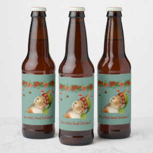 Rótulo Para Garrafa De Cerveja Tenha um bom Natal Feriado