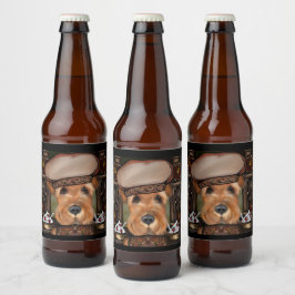 RÓTULO PARA GARRAFA DE CERVEJA TERRIER AIREDALE