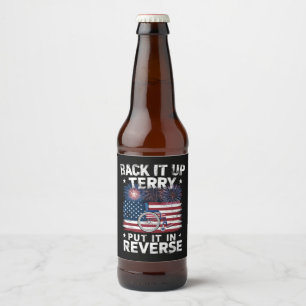 Rótulo Para Garrafa De Cerveja Terry, Dê Ré, Coloque Em Reversa Fogos De Artifíci