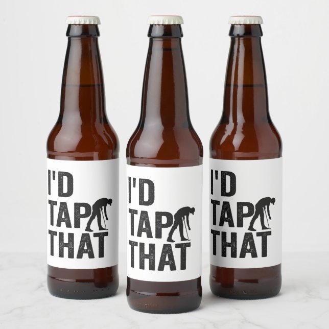 Rótulo Para Garrafa De Cerveja Tocava naquele golfe engraçado... que me dava um p (Garrafas)