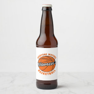Rótulo Para Garrafa De Cerveja Todos Assistem ao Clássico dos Esportes Femininos