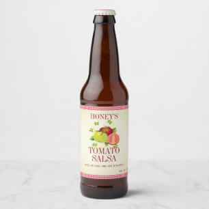 Rótulo Para Garrafa De Cerveja Tomates Fruta Vintage vegetal