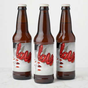 RÓTULO PARA GARRAFA DE CERVEJA TRAVESSEIRO AMOR