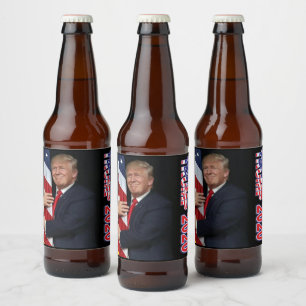 Rótulo Para Garrafa De Cerveja Trump 2020 Mais 4 Anos