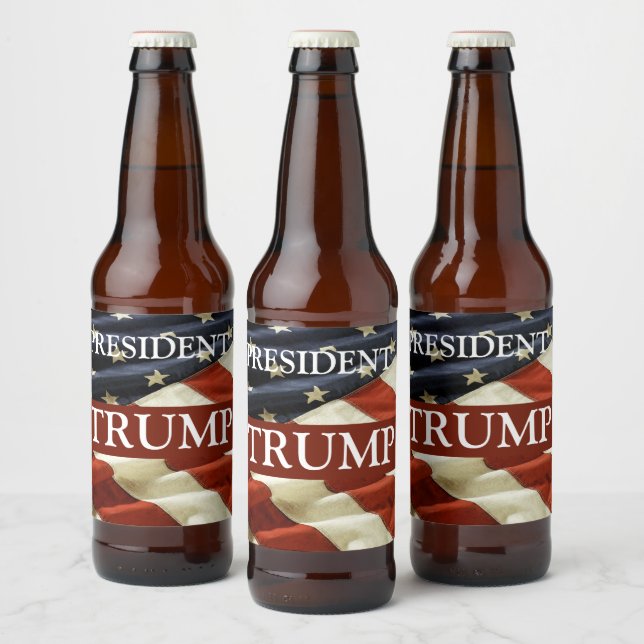 RÓTULO PARA GARRAFA DE CERVEJA TRUMP 2024 (Garrafas)