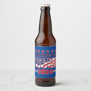 Rótulo Para Garrafa De Cerveja Trump 2024 - Retomar a América