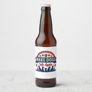 Rótulo Para Garrafa De Cerveja Trump 2024, segurança para cães, eleição Trump, fa