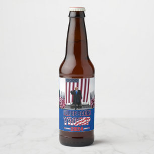 Rótulo Para Garrafa De Cerveja Trump 2024 Voltará