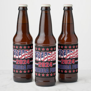 Rótulo Para Garrafa De Cerveja Trump America First