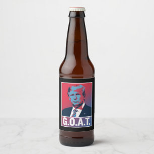 Rótulo Para Garrafa De Cerveja Trump Campeão da Eleição 2024 Republicano Vintage
