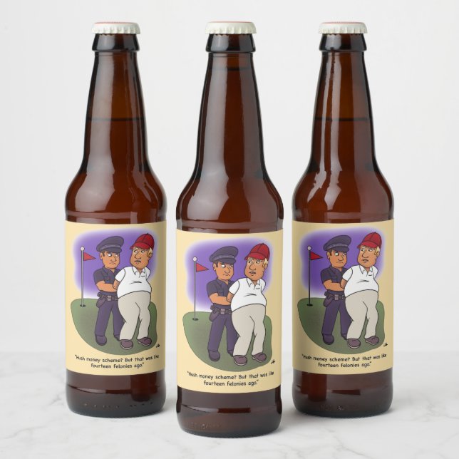 Rótulo Para Garrafa De Cerveja Trump Felonies Beer Labels (Garrafas)