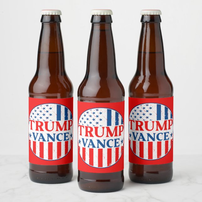 Rótulo Para Garrafa De Cerveja Trump Vance (Garrafas)