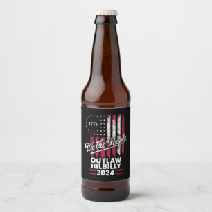 Rótulo Para Garrafa De Cerveja Trump Vance 2024 Donald Trump Fora da Lei Hillbill