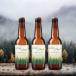 Rótulo Para Garrafa De Cerveja Última Trilha Antes Da Bachelorette Do Véu<br><div class="desc">Última trilha antes do véu: Bachelorette de acampamento/glamping da floresta rustica</div>