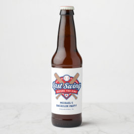 Rótulo Para Garrafa De Cerveja Último Balanço Antes da Festa de Solteirão de Beis