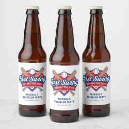 Rótulo Para Garrafa De Cerveja Último Balanço Antes da Festa de Solteiro de Beise