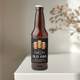 Rótulo Para Garrafa De Cerveja Um Frio Com a Cerveja do Velho Aniversário de 50 a