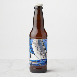 Rótulo Para Garrafa De Cerveja Um Marinheiro É Um Artista E Seu Meio O Vento