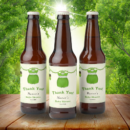 Rótulo Para Garrafa De Cerveja Uma Pequena Sortuda, Uma Menina De Shamrock