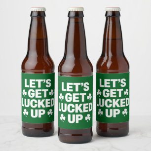 Rótulo Para Garrafa De Cerveja Vamos De Dia de São Patrício É Lançado De Pé Irlan