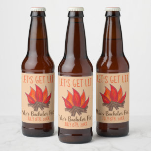 Rótulo Para Garrafa De Cerveja Vamos Ficar Bêbados Despedida de Solteiro Festa Ac