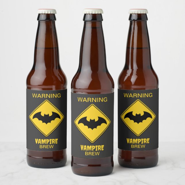 Rótulo Para Garrafa De Cerveja Vampiro Bat Wareen (Garrafas)