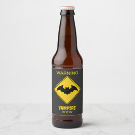 Rótulo Para Garrafa De Cerveja Vampiro Bat Wareen