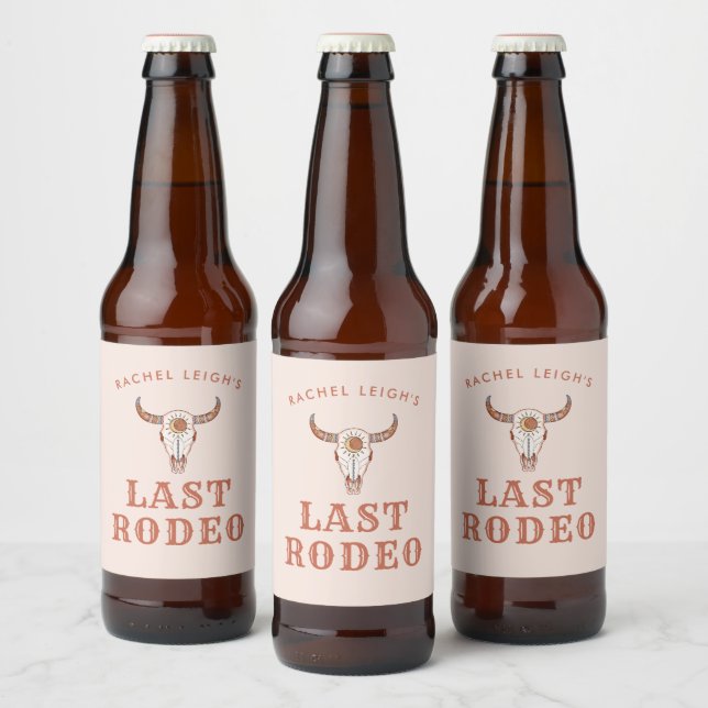 Rótulo Para Garrafa De Cerveja Vaqueira do Deserto Último Rodeio (Garrafas)
