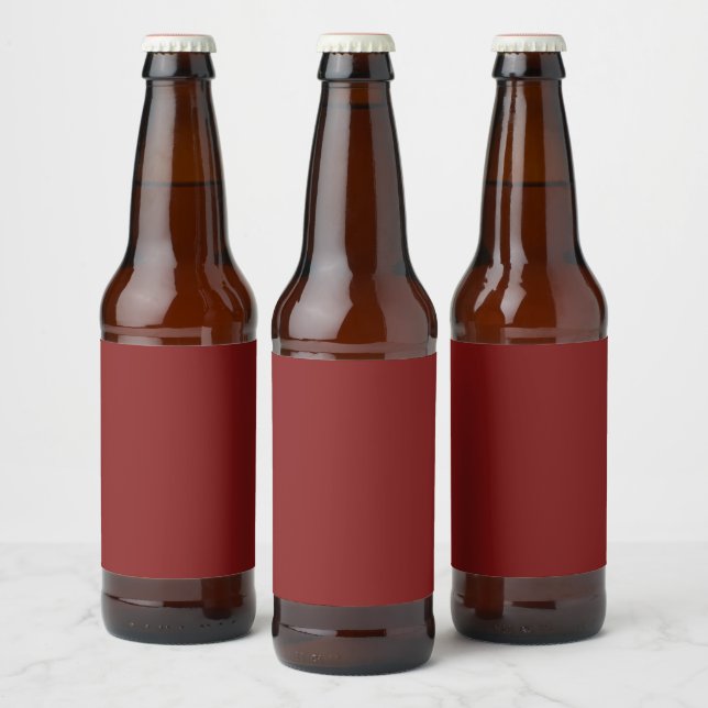 Rótulo Para Garrafa De Cerveja Vermelho Luar (Garrafas)