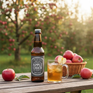 Rótulo Para Garrafa De Cerveja Vintage Apple Cider Sticker