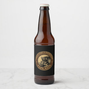 Rótulo Para Garrafa De Cerveja Vintage Homemade Beer Label Boars Cabeça Modelo
