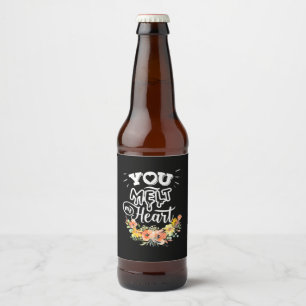 Rótulo Para Garrafa De Cerveja Você Derrete Meu Coração