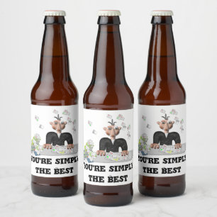 Rótulo Para Garrafa De Cerveja Você é simplesmente o melhor. Texto personalizad