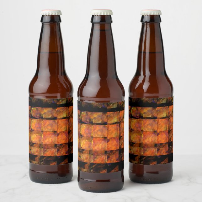 Rótulo Para Garrafa De Cerveja Wall Abstrato Art (Garrafas)