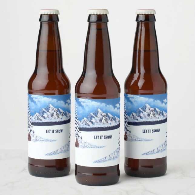 Rótulo Para Garrafa De Cerveja Wonder de inverno (Garrafas)