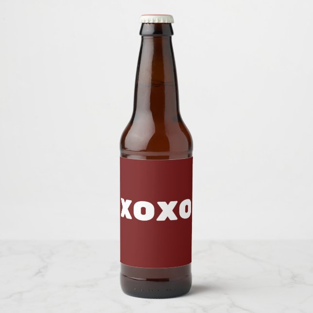 Rótulo Para Garrafa De Cerveja Xoxo (Frente)