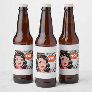 Rótulo Para Garrafa De Cerveja Yo! Engraçado