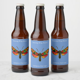 Rótulo Para Garrafa De Cerveja Zygaena carniolica - A Gente De Burnet