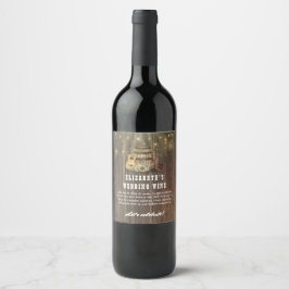 Rótulo Para Garrafa De Vinho Boots do Cowboy e Girassóis do País Ocidental