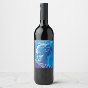 Rótulo Para Garrafa De Vinho Cabeça de Venus