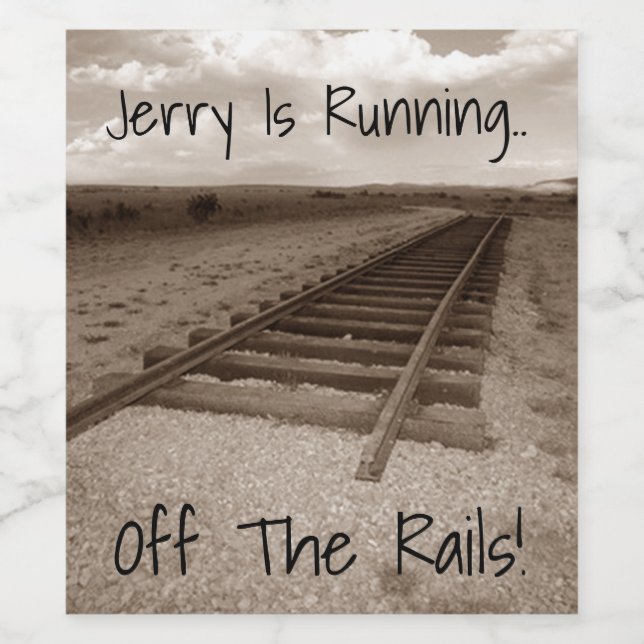 Rótulo Para Garrafa De Vinho Caracóis de Comboio de Aposentação Celebram Rótulo (Rótulo Único)