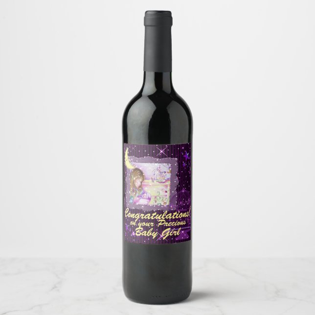 Rótulo Para Garrafa De Vinho Carrossel Sonha Lente-Nó Roxo (Frente)