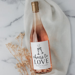 Rótulo Para Garrafa De Vinho Elogios para amar Wedding o favor