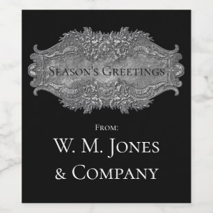 Rótulo Para Garrafa De Vinho Estilo Victoriano Elegante Mantenha Seu Texto