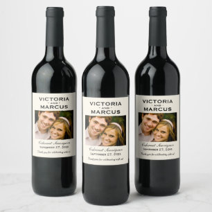 Rótulo Para Garrafa De Vinho Ivory anima o favor de uma garrafa fotográfica ca